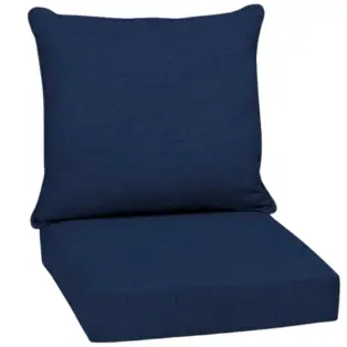 Outdoor Deep Seat Cushion Set, 24 in x 24 in, Weather-Proof, Rain-Proof