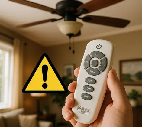hampton bay ceiling fan remote stopped working